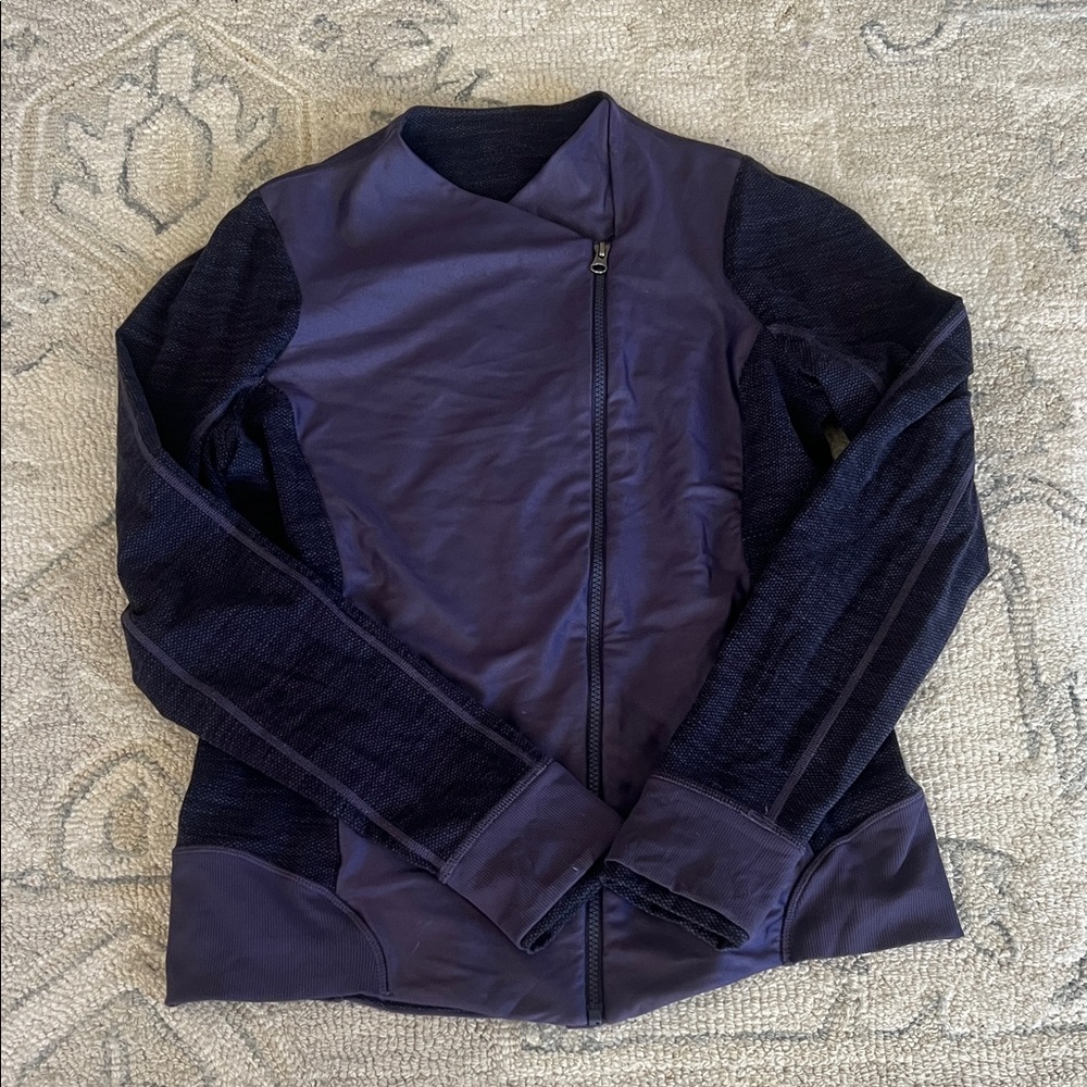 Lululemon Athletica Deep Purple Bomber Jacket